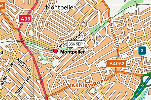 BS6 5EP map - OS VectorMap District (Ordnance Survey)