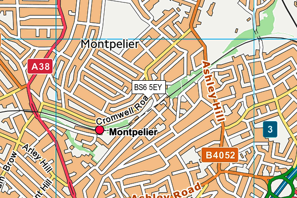 BS6 5EY map - OS VectorMap District (Ordnance Survey)