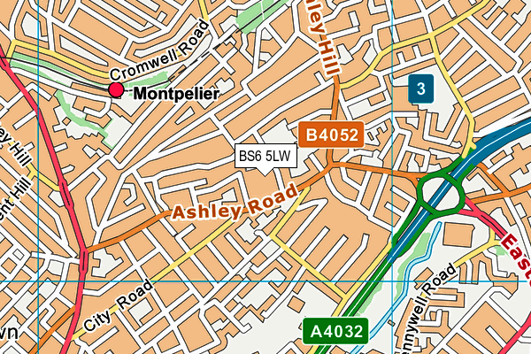 BS6 5LW map - OS VectorMap District (Ordnance Survey)