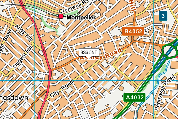 BS6 5NT map - OS VectorMap District (Ordnance Survey)