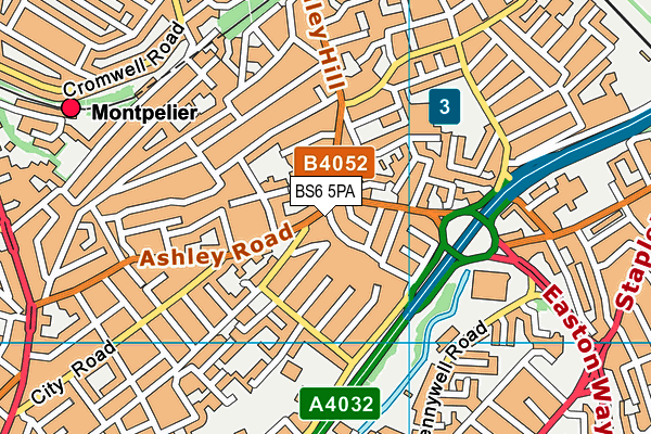 BS6 5PA map - OS VectorMap District (Ordnance Survey)