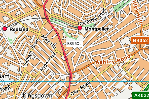 BS6 5QL map - OS VectorMap District (Ordnance Survey)