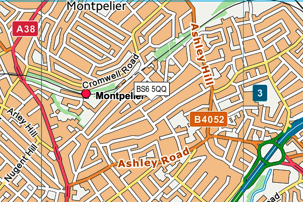 BS6 5QQ map - OS VectorMap District (Ordnance Survey)