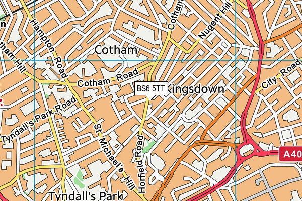 BS6 5TT map - OS VectorMap District (Ordnance Survey)