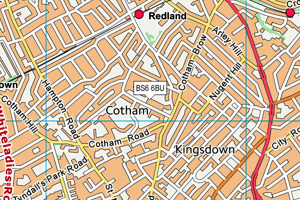 North Bristol Post 16 Centre map (BS6 6BU) - OS VectorMap District (Ordnance Survey)