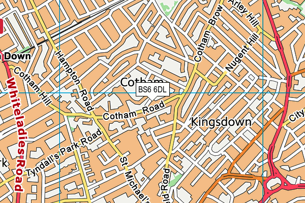 BS6 6DL map - OS VectorMap District (Ordnance Survey)