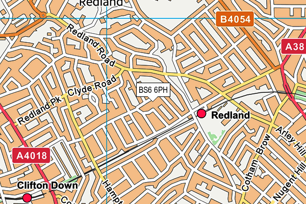 BS6 6PH map - OS VectorMap District (Ordnance Survey)