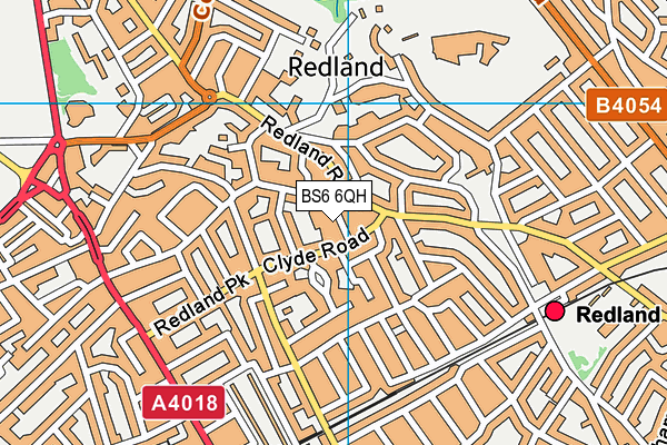 BS6 6QH map - OS VectorMap District (Ordnance Survey)