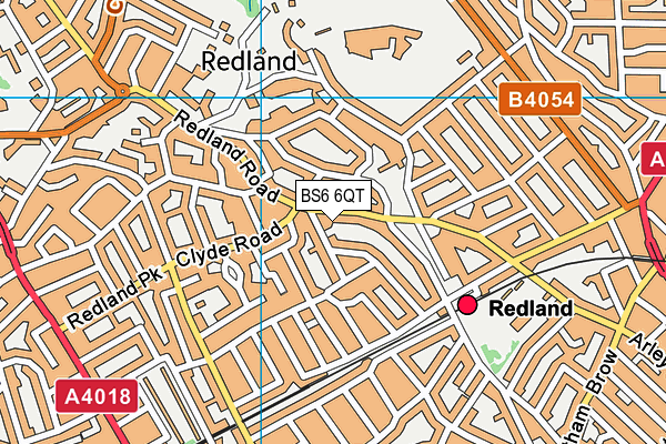 BS6 6QT map - OS VectorMap District (Ordnance Survey)