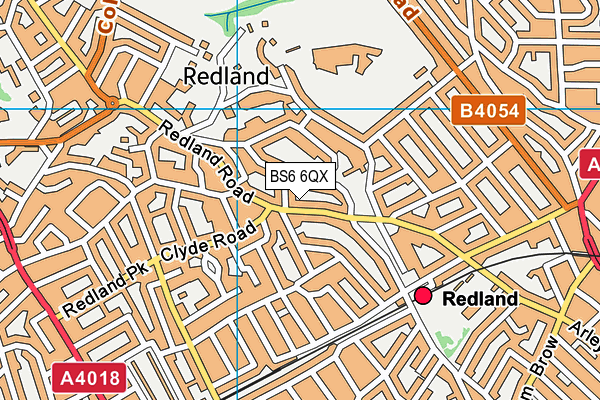 BS6 6QX map - OS VectorMap District (Ordnance Survey)