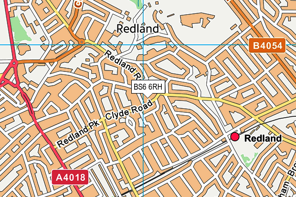 BS6 6RH map - OS VectorMap District (Ordnance Survey)