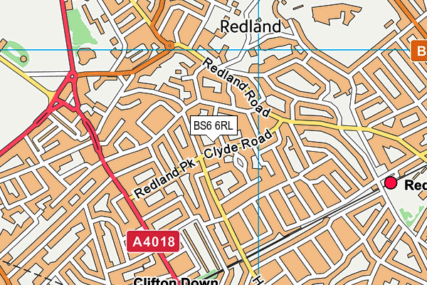 BS6 6RL map - OS VectorMap District (Ordnance Survey)