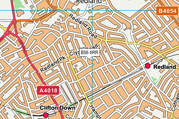 BS6 6RR map - OS VectorMap District (Ordnance Survey)
