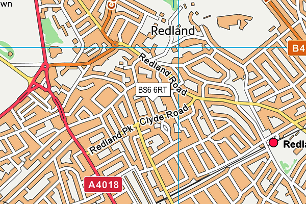 BS6 6RT map - OS VectorMap District (Ordnance Survey)