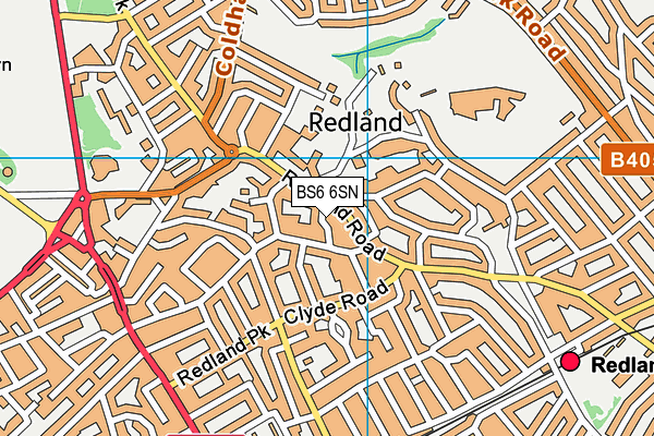 BS6 6SN map - OS VectorMap District (Ordnance Survey)
