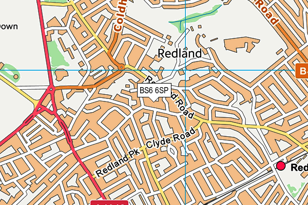 BS6 6SP map - OS VectorMap District (Ordnance Survey)