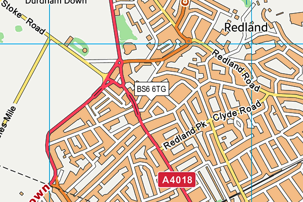 BS6 6TG map - OS VectorMap District (Ordnance Survey)