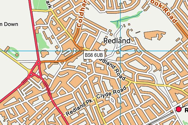 BS6 6UB map - OS VectorMap District (Ordnance Survey)