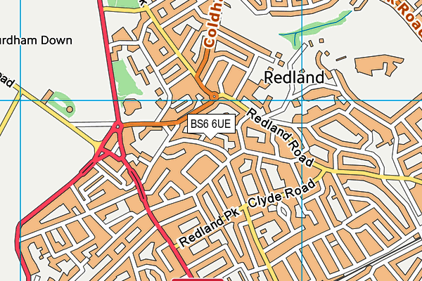 BS6 6UE map - OS VectorMap District (Ordnance Survey)