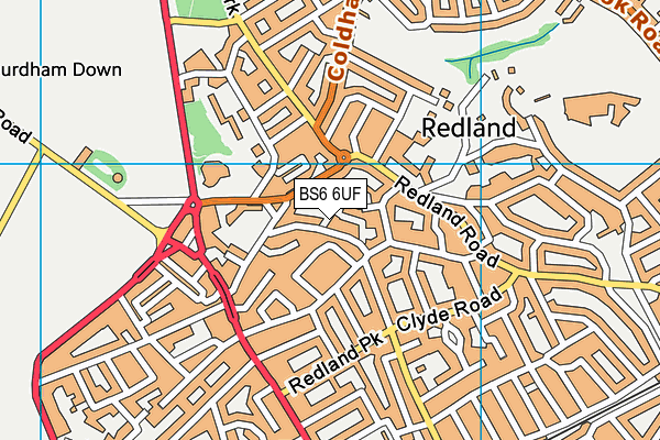 BS6 6UF map - OS VectorMap District (Ordnance Survey)