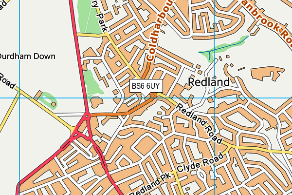 BS6 6UY map - OS VectorMap District (Ordnance Survey)