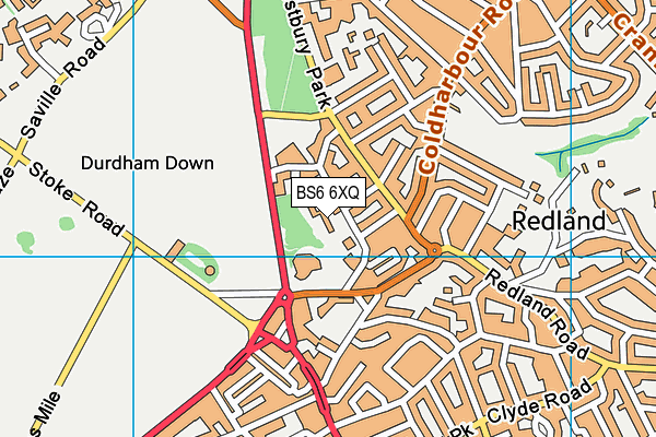 BS6 6XQ map - OS VectorMap District (Ordnance Survey)