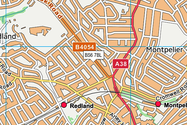 BS6 7BL map - OS VectorMap District (Ordnance Survey)