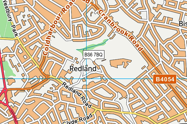BS6 7BQ map - OS VectorMap District (Ordnance Survey)