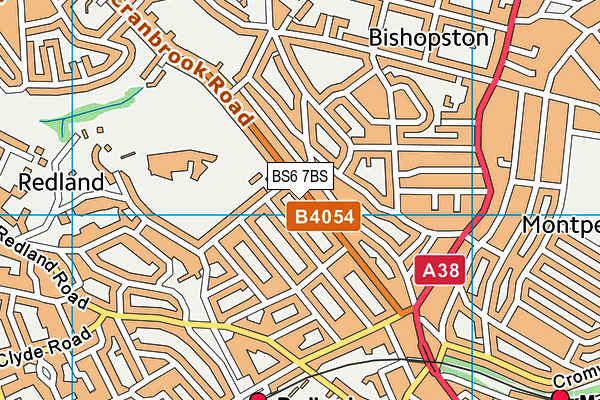 BS6 7BS map - OS VectorMap District (Ordnance Survey)