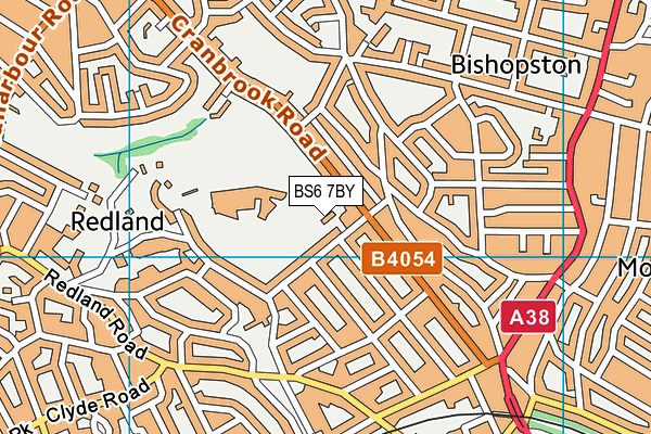 BS6 7BY map - OS VectorMap District (Ordnance Survey)