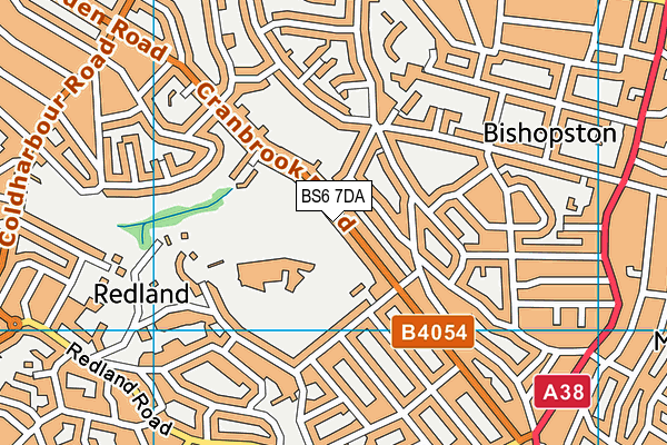 BS6 7DA map - OS VectorMap District (Ordnance Survey)