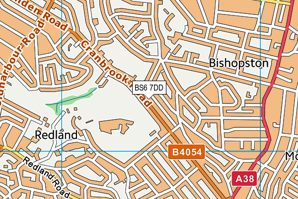 BS6 7DD map - OS VectorMap District (Ordnance Survey)