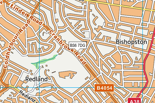 BS6 7DG map - OS VectorMap District (Ordnance Survey)