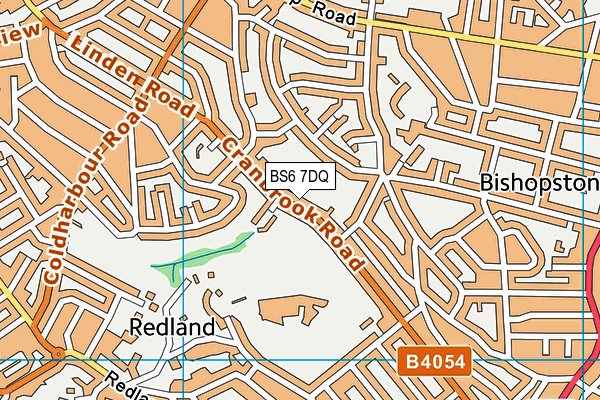 BS6 7DQ map - OS VectorMap District (Ordnance Survey)