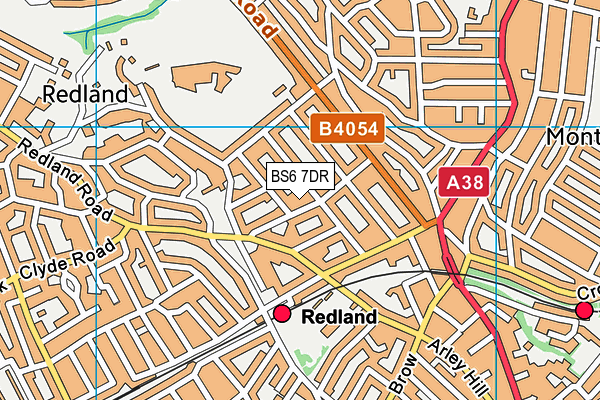 BS6 7DR map - OS VectorMap District (Ordnance Survey)