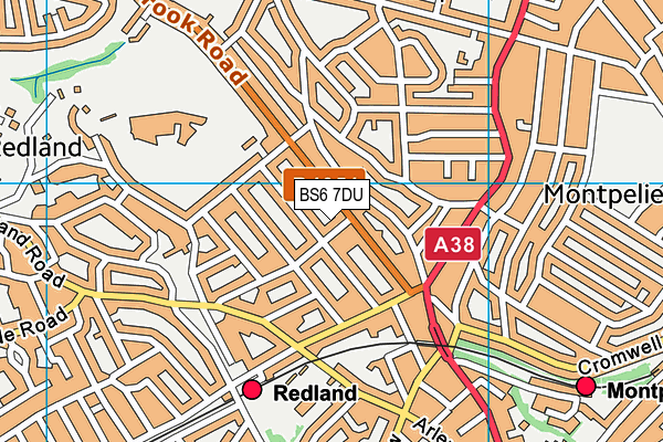 BS6 7DU map - OS VectorMap District (Ordnance Survey)