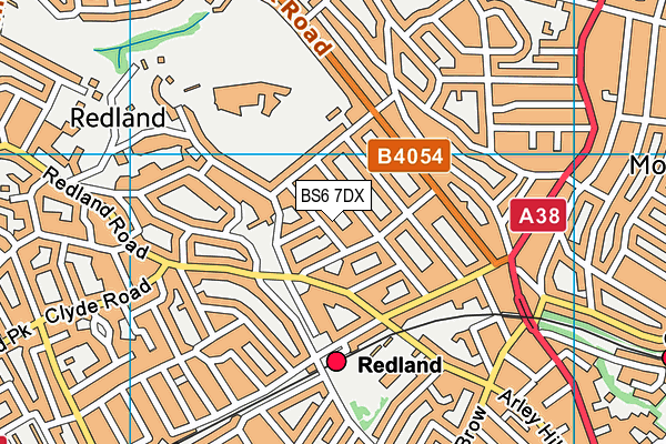 BS6 7DX map - OS VectorMap District (Ordnance Survey)