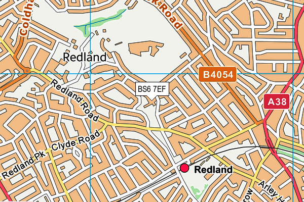 Redland High School (Closed) map (BS6 7EF) - OS VectorMap District (Ordnance Survey)