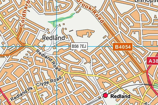 BS6 7EJ map - OS VectorMap District (Ordnance Survey)