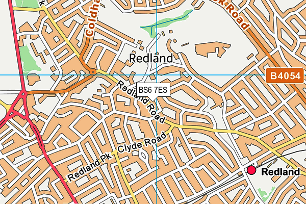 BS6 7ES map - OS VectorMap District (Ordnance Survey)