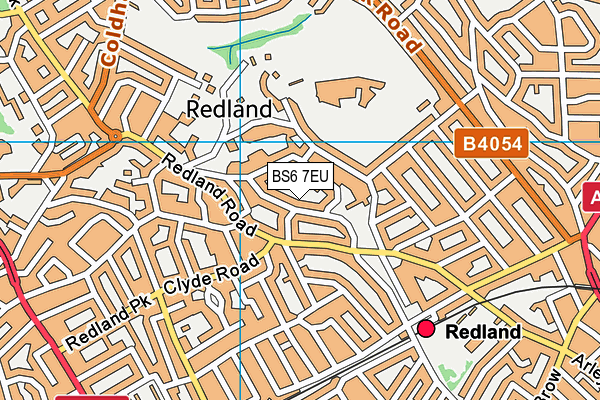 BS6 7EU map - OS VectorMap District (Ordnance Survey)