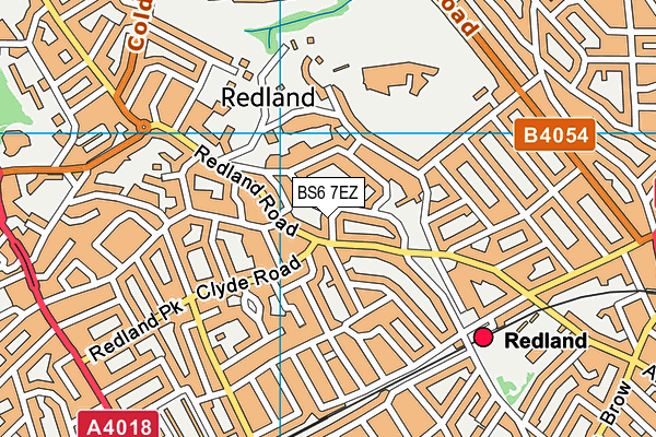 BS6 7EZ map - OS VectorMap District (Ordnance Survey)