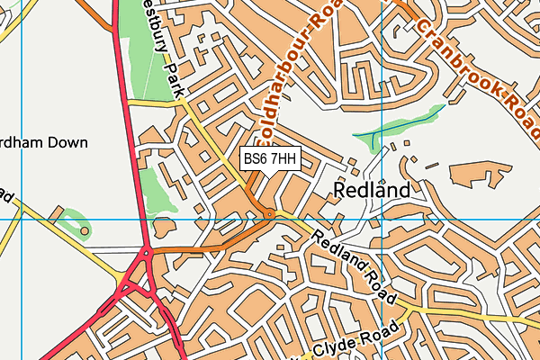 BS6 7HH map - OS VectorMap District (Ordnance Survey)