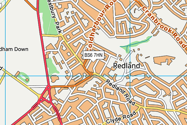BS6 7HN map - OS VectorMap District (Ordnance Survey)