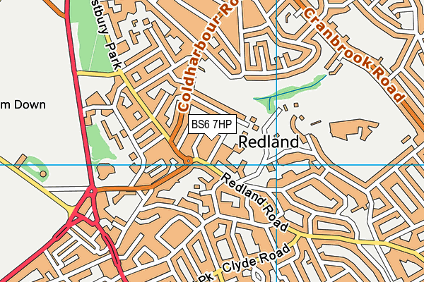BS6 7HP map - OS VectorMap District (Ordnance Survey)