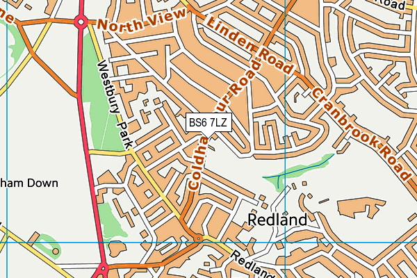 BS6 7LZ map - OS VectorMap District (Ordnance Survey)
