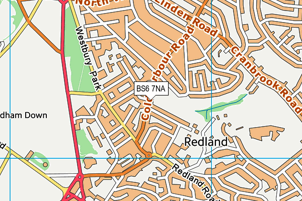 BS6 7NA map - OS VectorMap District (Ordnance Survey)