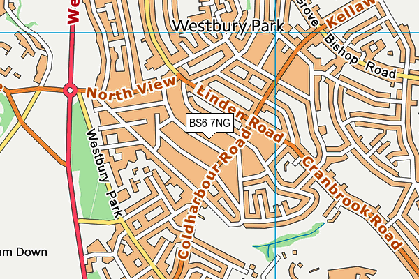 BS6 7NG map - OS VectorMap District (Ordnance Survey)