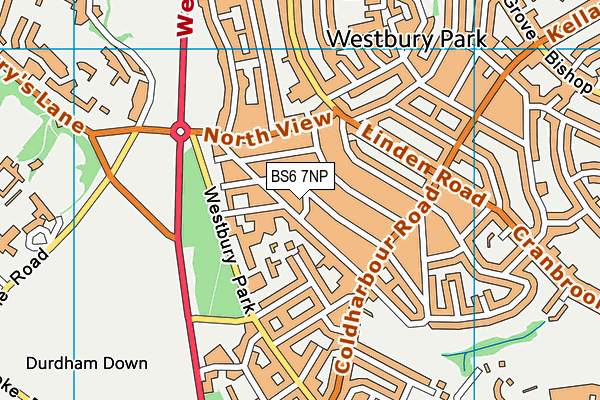 BS6 7NP map - OS VectorMap District (Ordnance Survey)