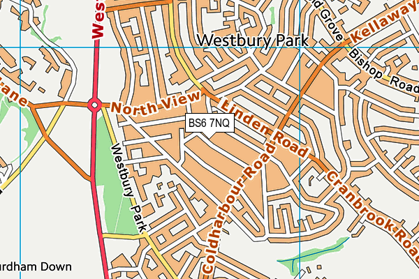 BS6 7NQ map - OS VectorMap District (Ordnance Survey)